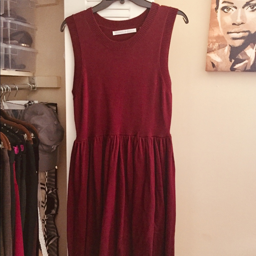 Sleeveless Sweater Dress